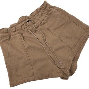 Abercrombie & Fitch Tan Sweatshorts Plush Lounge Shorts Size Medium B13